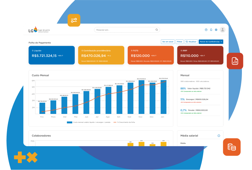 Folha de Pagamento com cálculo automático