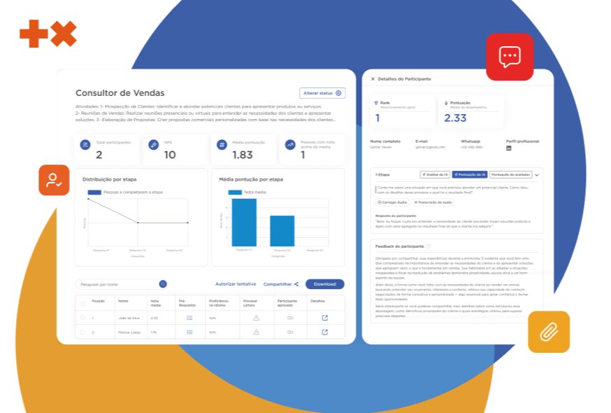 Escale entrevistas com inteligência e objetividade